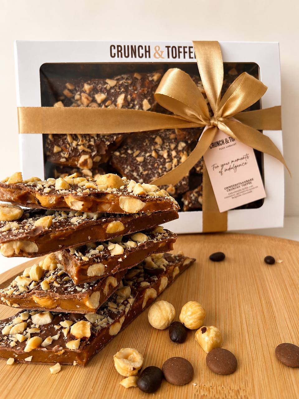 Hazelnoot Hazelnut Mocha koffie toffee giftbox cadeau vooraanzicht