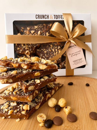Hazelnoot Hazelnut Mocha koffie toffee giftbox cadeau vooraanzicht